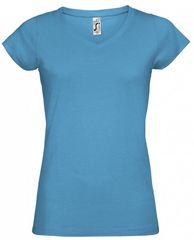 Sol's Moon 11388 Γυναικείο t-shirt Jersey 150 γρ. - 100% βαμβάκι Ringspun σεμί-πενιέ AQUA-321
