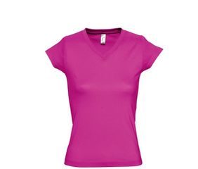 Sol's Moon 11388 Γυναικείο t-shirt Jersey 150 γρ. - 100% βαμβάκι Ringspun σεμί-πενιέ FUCHSIA-140