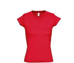 Sol's Moon 11388 Γυναικείο t-shirt Jersey 150 γρ. - 100% βαμβάκι Ringspun σεμί-πενιέ RED-145