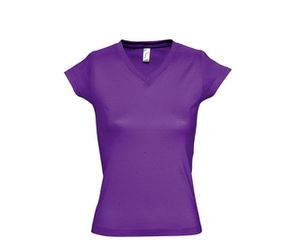 Sol's Moon 11388 Γυναικείο t-shirt Jersey 150 γρ. - 100% βαμβάκι Ringspun σεμί-πενιέ DARK PURPLE-712