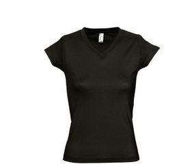 Sol's Moon 11388 Γυναικείο t-shirt Jersey 150 γρ. - 100% βαμβάκι Ringspun σεμί-πενιέ DEEP BLACK-309