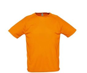 Sol's Sporty 11939 Ανδρικό Αθλητικό T-shirt 100% Πολυεστέρας - Διαπνέον & Γρήγορο Στέγνωμα ORANGE-400
