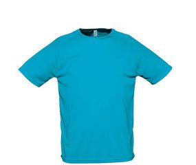 Sol's Sporty 11939 Ανδρικό Αθλητικό T-shirt 100% Πολυεστέρας - Διαπνέον & Γρήγορο Στέγνωμα AQUA-321