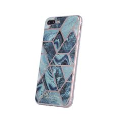 Geometric Marmur Case for iPhone 12 Mini 5,4" dark blue