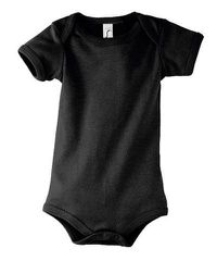 Sol's Bambino 00583 Φορμάκι για μωρά 1Χ1 Ριπ 180 γρ. - 100% Ringspun βαμβάκι πενιέ BLACK-312