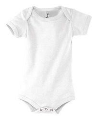 Sol's Bambino 00583 Φορμάκι για μωρά 1Χ1 Ριπ 180 γρ. - 100% Ringspun βαμβάκι πενιέ WHITE-102