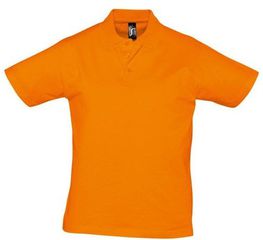 Sol's Prescott Men 11377 Ανδρικό πόλο, Jersey 170 γρ. - 100% βαμβάκι Ringspun σεμί-πενιέ ORANGE-400