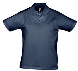 Sol's Prescott Men 11377 Ανδρικό πόλο, Jersey 170 γρ. - 100% βαμβάκι Ringspun σεμί-πενιέ FRENCH NAVY-319