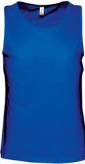 Sol's Justin 11465, Ανδρικό αμάνικο t-shirt Jersey 150 γρ. 100% βαμβάκι Ringspun σεμί πενιέ. ROYAL BLUE-241