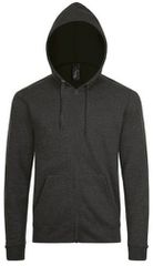 Sol's Stone 01714 Unisex ζακέτα φούτερ με κουκούλα CHARCOAL MELANGE - 348
