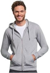 Sol's Stone 01714 Unisex ζακέτα φούτερ με κουκούλα GREY MELANGE-350
