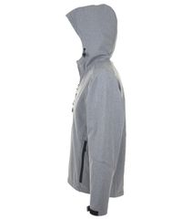 Sol's Replay Men 46602 Ανδρικό softshell με κουκούλα Μπουφάν Τζάκετ GREY MELANGE-350