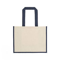 UBAG Sunset δίχρωμη τσάντα 100% Βαμβάκι 42x33x20εκ 28L NATURAL/NAVY