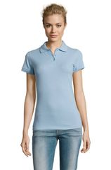 Sol's Perfect Women 11347 Γυναικείο πόλο πικέ 180 γρ. - 100% Ringspun βαμβάκι πενιέ SKY BLUE-220
