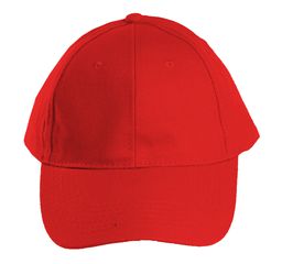 Καπέλο Τζόκεϊ About Basics Stealth 6 Φύλλων από Βαρύ Βουρτσισμένο Βαμβάκι 250g RED