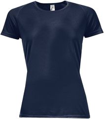SOL'S SPORTY WOMEN - 01159 t-shirt Polyester Δίχτυ 140 γρ. 100% πολυέστερ FRENCH NAVY-319