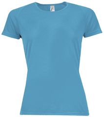 SOL'S SPORTY WOMEN - 01159 t-shirt Polyester Δίχτυ 140 γρ. 100% πολυέστερ AQUA-321
