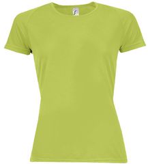 SOL'S SPORTY WOMEN - 01159 t-shirt Polyester Δίχτυ 140 γρ. 100% πολυέστερ APPLE GREEN-280