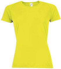 SOL'S SPORTY WOMEN - 01159 t-shirt Polyester Δίχτυ 140 γρ. 100% πολυέστερ NEON YELLOW – 306