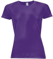 SOL'S SPORTY WOMEN - 01159 t-shirt Polyester Δίχτυ 140 γρ. 100% πολυέστερ DARK PURPLE-712