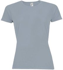 SOL'S SPORTY WOMEN - 01159 t-shirt Polyester Δίχτυ 140 γρ. 100% πολυέστερ PURE GREY - 342