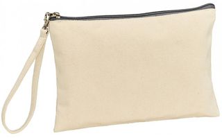 UBAG Marylin Τσαντάκι 26 x 17cm με φερμουάρ 100% Οργανικό Βαμβάκι, 320grs NATURAL/GREY