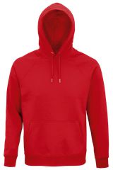 Sol's Stellar 03568 Unisex φούτερ με κουκούλα 280gsm 3 νήματα 80% Οργανικό Βαμβάκι 20% Ανακυκλωμένο Πολυέστερ RED-145