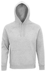 Sol's Stellar 03568 Unisex φούτερ με κουκούλα 280gsm 3 νήματα 80% Οργανικό Βαμβάκι 20% Ανακυκλωμένο Πολυέστερ GREY MELANGE-360