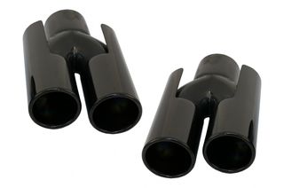 Μπούκες Εξάτμισης – Exhaust Muffler Tips suitable for BMW E60 E90 E92 E93 F10 F30 M3 M5 M6 Design Piano Black
