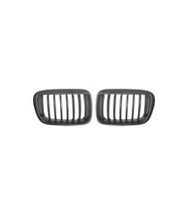 Καρδιές Μάσκας Για Bmw 3 E46 99-01 Sedan/Touring/Compact Μαύρο Ματ Με 8 Γραμμές 2 Τεμάχια