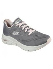Skechers Arch Fit - Sunny Outlook 149057-GYPK Γυναικεία Αθλητικά Παπούτσια Running Γκρι