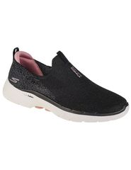 Skechers Go Walk 6 Γυναικεία Slip-On Μαύρα 124502-BKPK