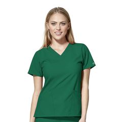 Ιατρική Μπλούζα Γυναικεία W123 Basic V-Neck Hunter Green