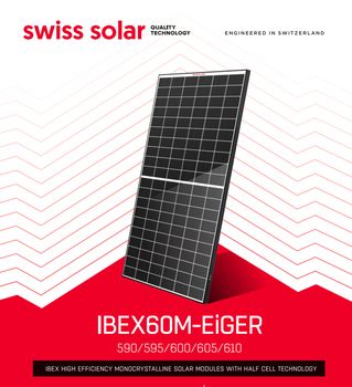 600w φωτοβολταικα μονοκρυσταλικα panel ελβετικης τεχνολογιας Half Cut Cells 2,2μ υψος