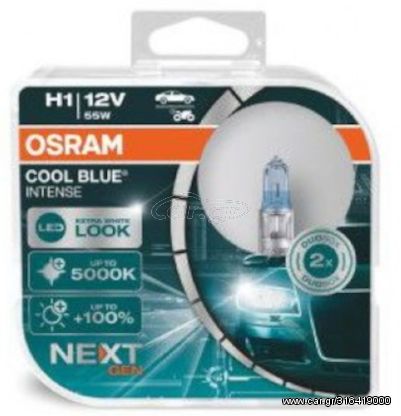 Osram H1 Cool Blue Intense Nextgeneration + 100% 12V 55W 2τμχ