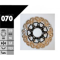 ΔΙΣΚΟΠΛΑΚΑ FR HONDA CBR 600RR-1000RR ARTRAX(EL)