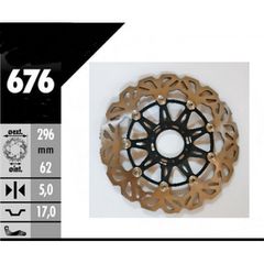 ΔΙΣΚΟΠΛΑΚΑ FR HONDA CBR 600F-XLV 1000 VARADERO 99- ARTRAX(EL)