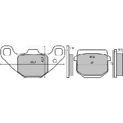 ΤΑΚΑΚΙΑ ΦΡΕΝΟΥ RMS TYPHOON 50-RUNNER50 ΝΜ-NRG 04-08 ΗΤ ΚΩΔ.225102800 (ΓΝΗΣΙΟΣ ΚΩΔΙΚΟΣ 647171)