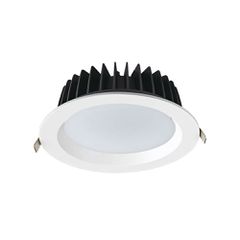 Φωτιστικό Led χωνευτό λευκό 40W θερμό φως 3000K 4600lm δέσμη 90° 230V AC Ra80 Φ230*77mm
