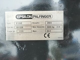 Γερανοί Palfinger 2003 Ε125 Z -thumb-4
