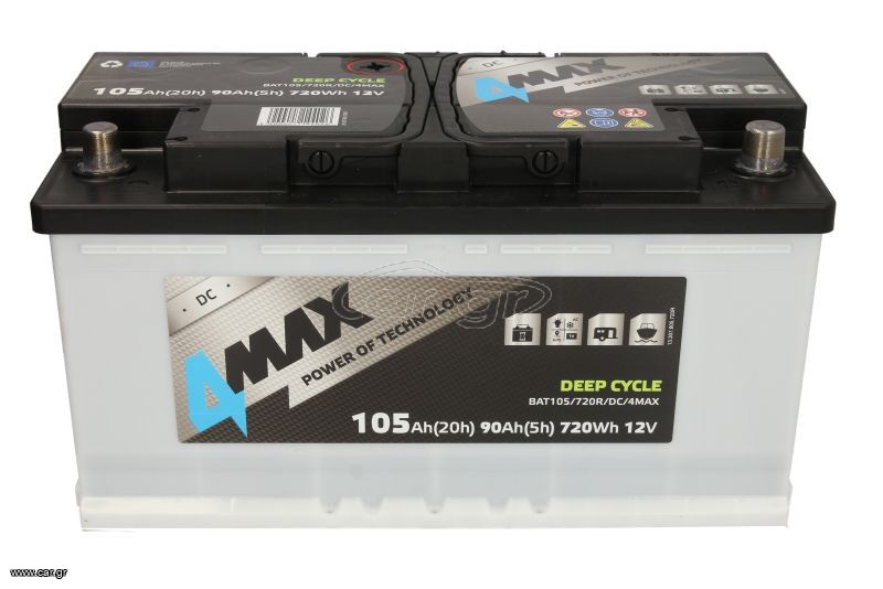 ΜΠΑΤΑΡΙΑ ΒΑΘΕΙΑΣ ΕΦΟΡΤΙΣΗΣ 105ΑΗ... 4MAX!!!!!  ΑΦΟΙ ΜΠΑΔΑ www.badas.gr