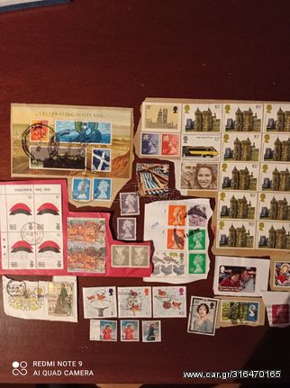 United Kingdom 50 different used stamps, cat > 50E