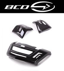 BCD DESIGN ΣΕΤ ΚΑΛΥΜΜΑΤΑ ΦΛΑΣ ΕΜΠΡΟΣ-ΠΙΣΩ BLACK GLOSS YAMAHA N-MAX 125/ N-MAX 155 2015-2020