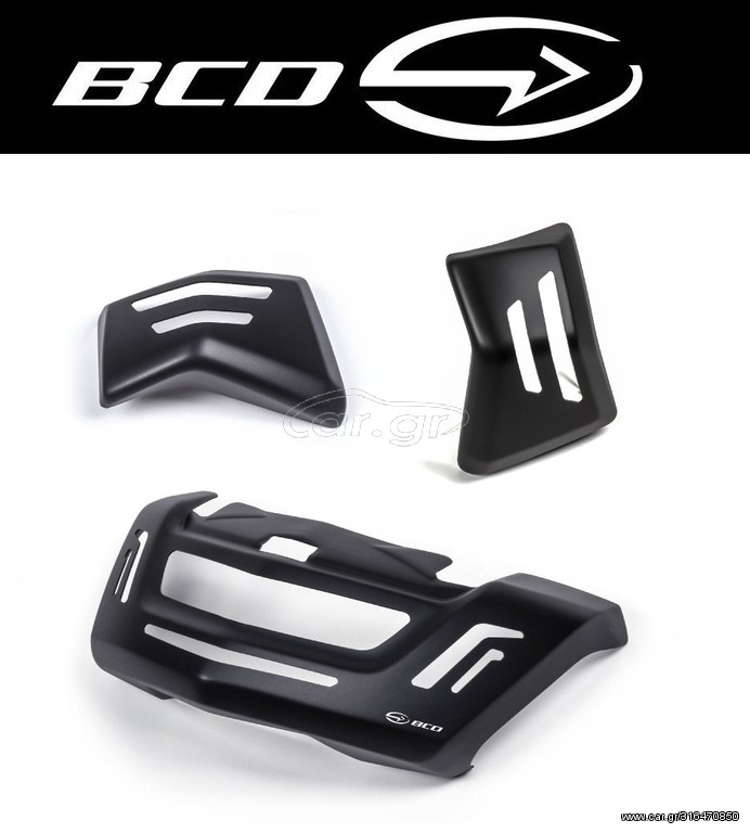 BCD DESIGN ΣΕΤ ΚΑΛΥΜΜΑΤΑ ΦΛΑΣ ΕΜΠΡΟΣ-ΠΙΣΩ BLACK MATT YAMAHA N-MAX 125/ N-MAX 155 2015-2020