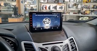 Ford Fiesta  οθόνη Android 12 9 ιντσών με κοκκινο φωτισμο Target Acoustics 8 core με 5ghz wifi, 4g, Dsp, car play & android auto