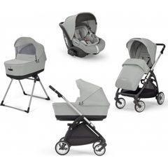 Inglesina Πολυκαρότσι Electa Quattro System Με Κάθισμα Cab Greenwich Silver KA50P0GWS