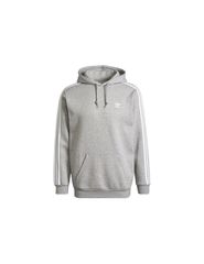 Adidas Adicolor Classics 3-Stripes Ανδρικό Φούτερ με Κουκούλα και Τσέπες Fleece Heather Grey H06675