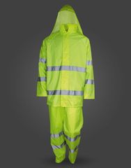 Αδιάβροχο κοστούμι φωσφοριζέ GALAXY Rain Plus Hi-Vis 516 υψηλής ορατότητας με κουκούλα ( 516 )