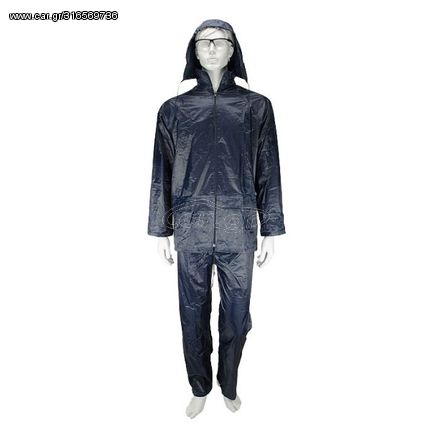 Αδιάβροχο κοστούμι PVC με κουκούλα GALAXY RAIN PLUS 505 χρώμα Μπλε ( 505 )