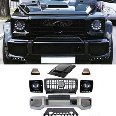 BODY KIT MERCEDES Benz G-Class W463 (2005-2012 ) Body Kit G65 AMG Design with Grille G63 GT-R Panamericana  Design LED Bi-Xenon Headlights 